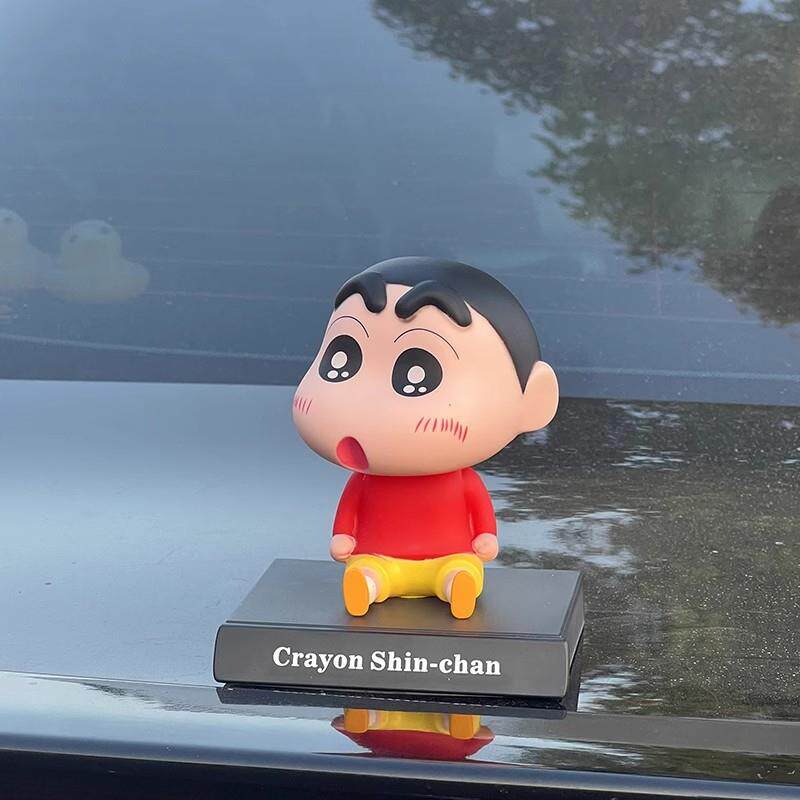 蜡比小星樱桃小完子汽车摆件卡通车内饰用品摇头抓机公仔玩具