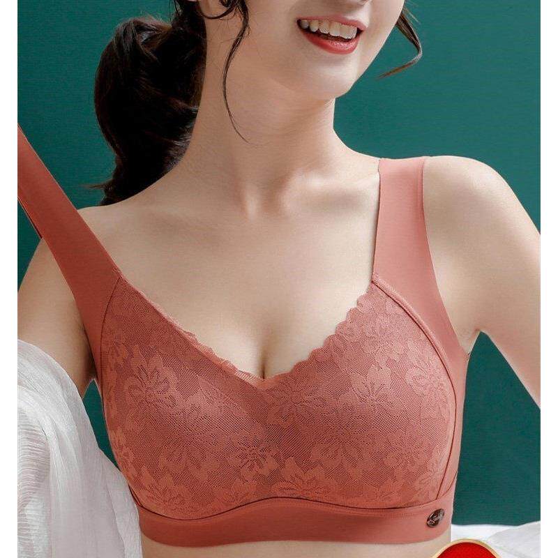 古今秋季文胸无痕内衣女聚拢小胸无钢圈薄款泰国乳胶背心式美背冬