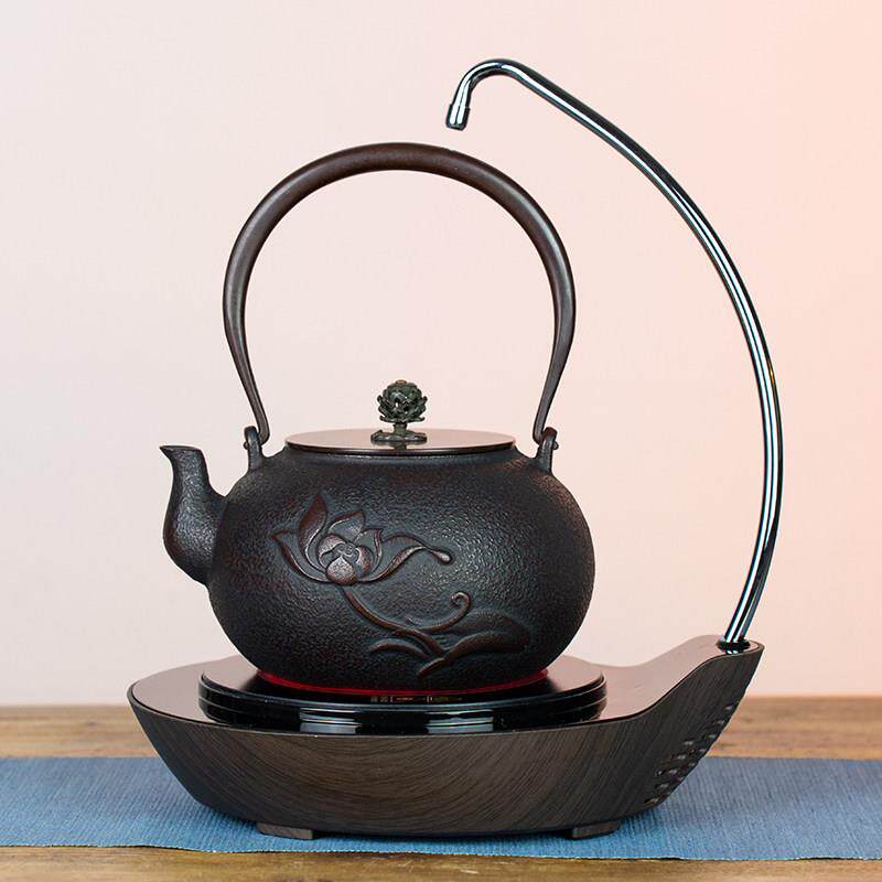 铁壶黑晶炉泡茶炉全自动上水电陶炉煮茶器纯手工茶壶黑晶炉茶具套