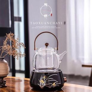 铁壶银壶陶壶泡茶具 陶轩电陶炉静音茶炉烧水煮茶器家用台式