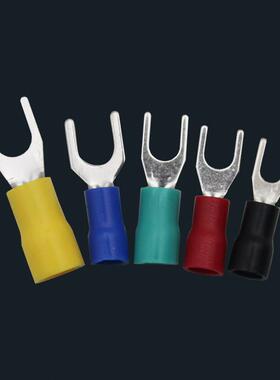 Sv3.5-4冷压端子叉形u形y形端子冷压端子座0.7厚黄铜500件