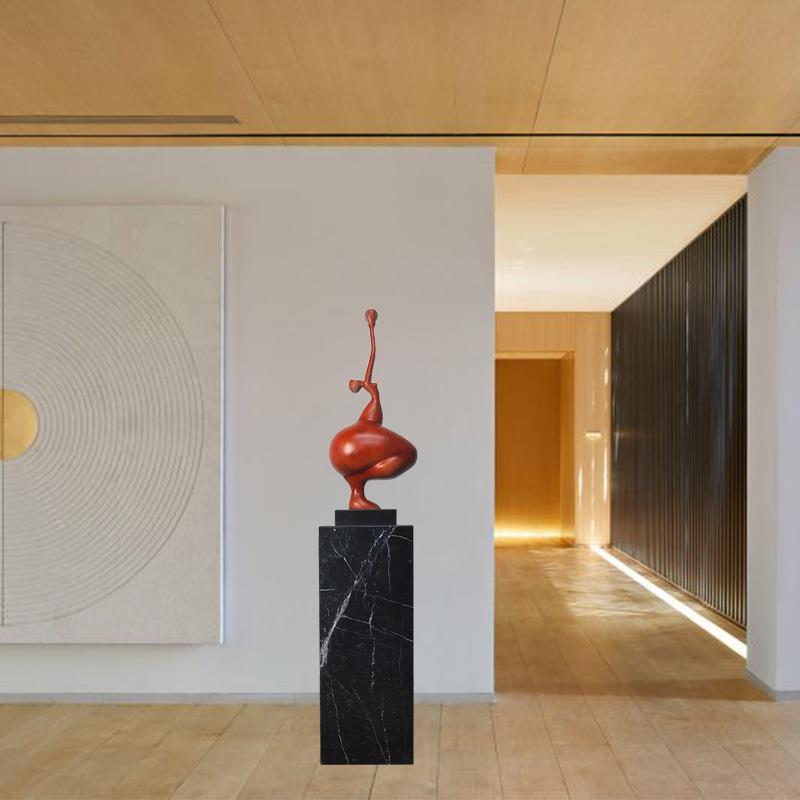 现代轻奢客厅创意摆件电视柜落地玄关居家人物雕塑酒柜装饰品摆件