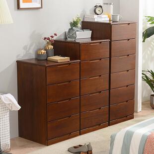 木质抽屉式收纳柜 家用加大五斗橱面宽50cm加深四 六七层杂物柜子