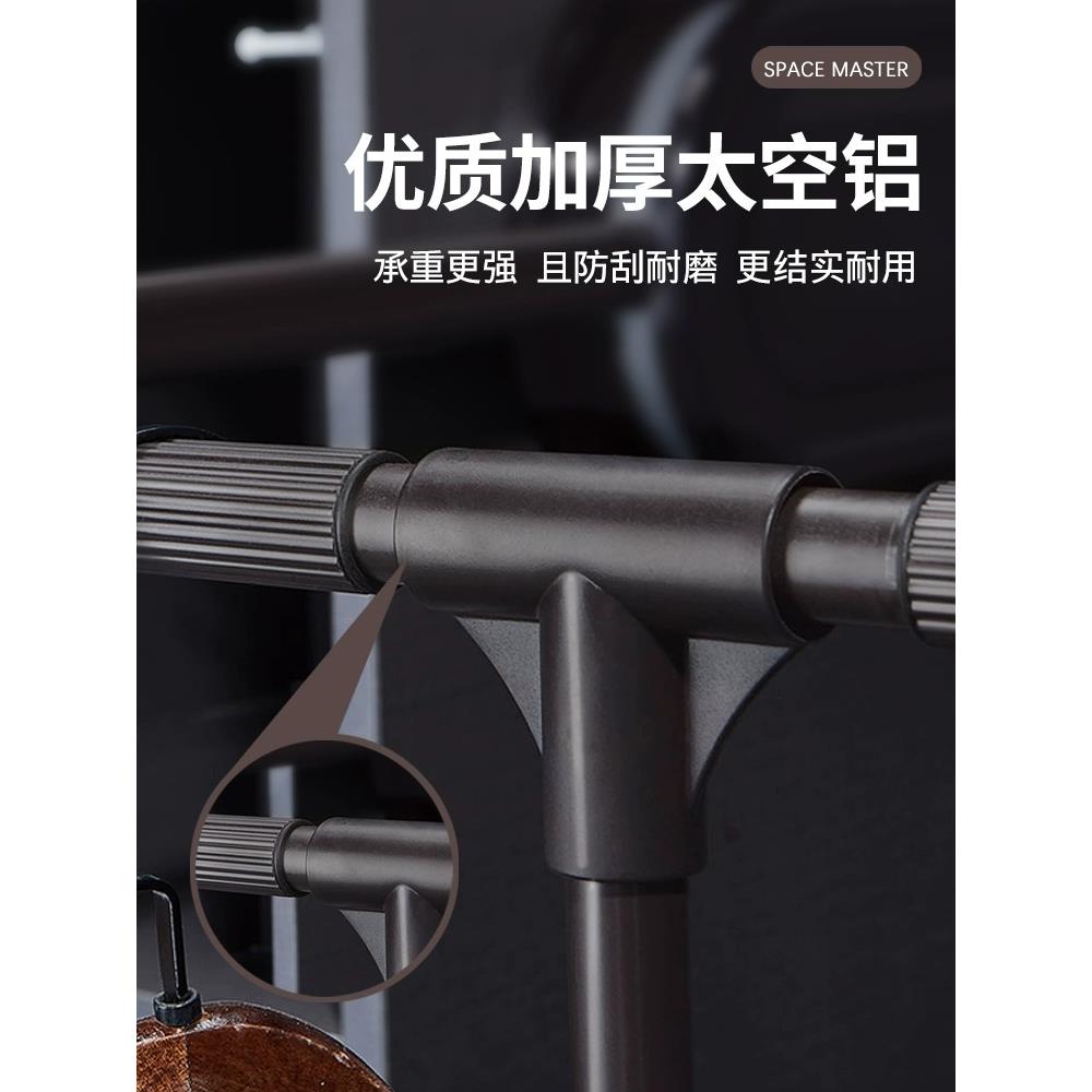 下拉式挂衣杆衣橱拉杆挂衣器衣帽间伸缩衣通衣柜内缓冲升降挂衣架