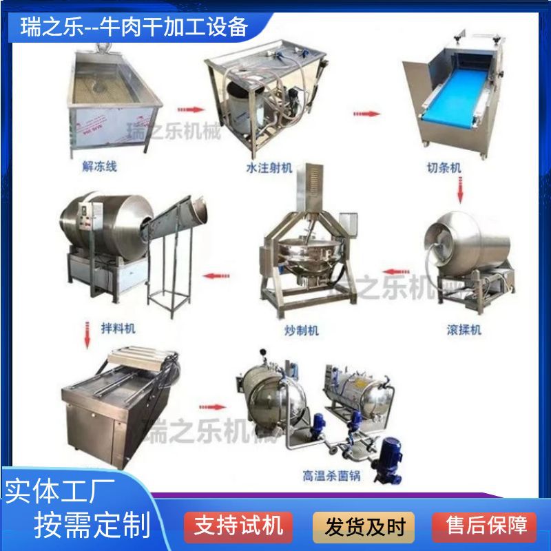 牛肉干生产线 风干牛肉条加工设备 全自动蒙古牛肉干配套设备肉制