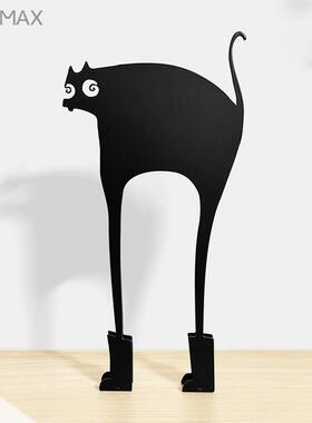 穿靴子的猫桌面摆件铁艺卡通摆件创意家居办公桌面装饰工艺品礼品