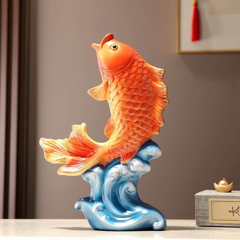 新中式创意陶瓷锦鲤鱼招财摆件玄关电视柜年年有余如鱼得水装饰品,家居饰品,装饰摆件,淘宝优惠券,粉丝福利购,淘宝优惠卷
