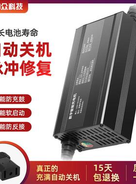 60v15a天能免维护电池充电器72v100ah大功率电动四轮车汽车充电器