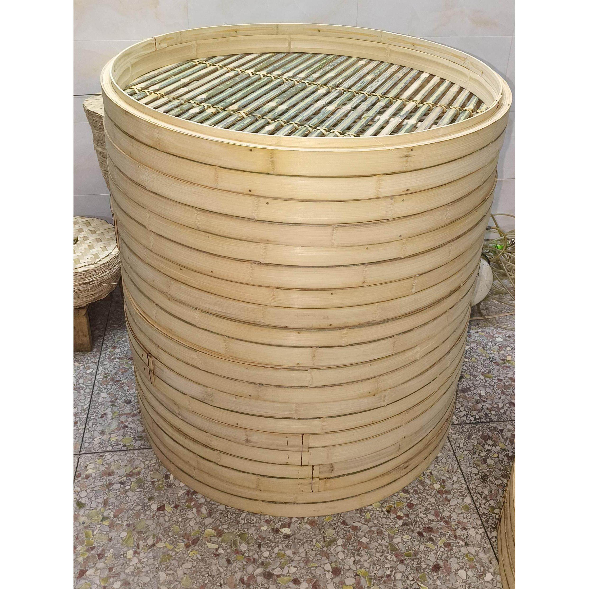 大号竹蒸笼商用蒸笼竹制大定制蒸笼60cm-180cm商用组合