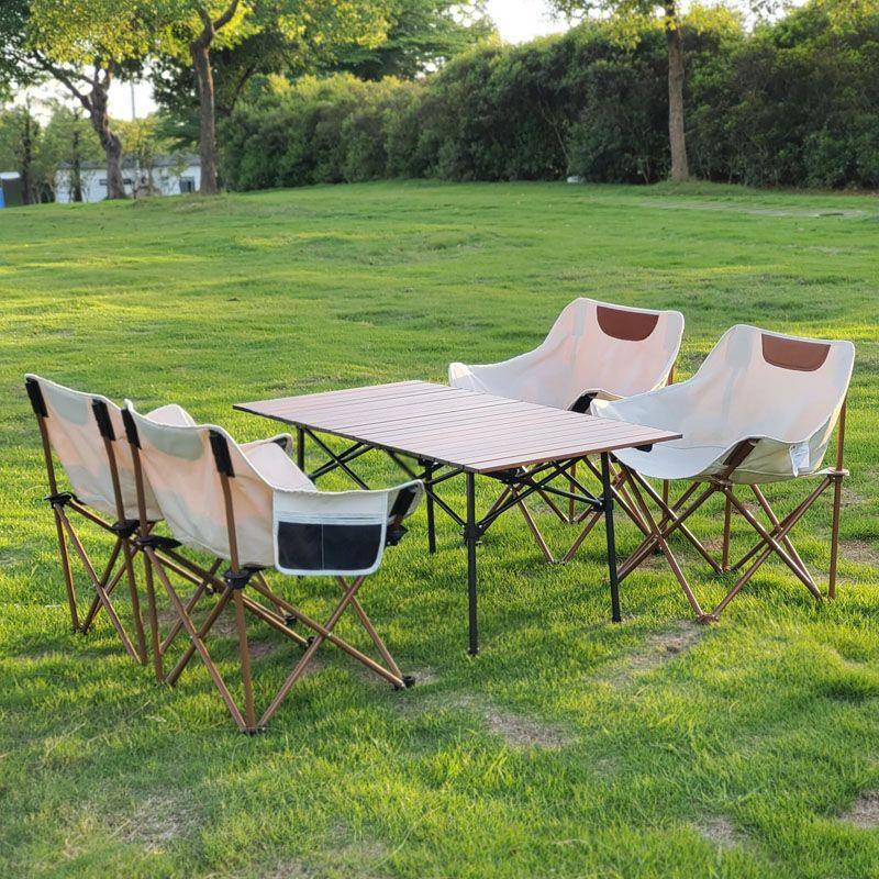 户外折叠桌椅蛋卷桌摆摊桌子便携式露营装备野餐桌椅全套用品套装