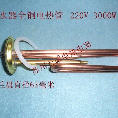 开水器全铜电热管加热管发热管 220V3000W热水器加热管开水炉
