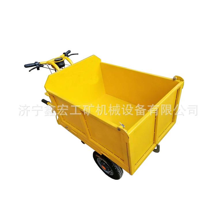 电动三开门平板 建筑工地用小推车 废料混凝土农用翻斗车