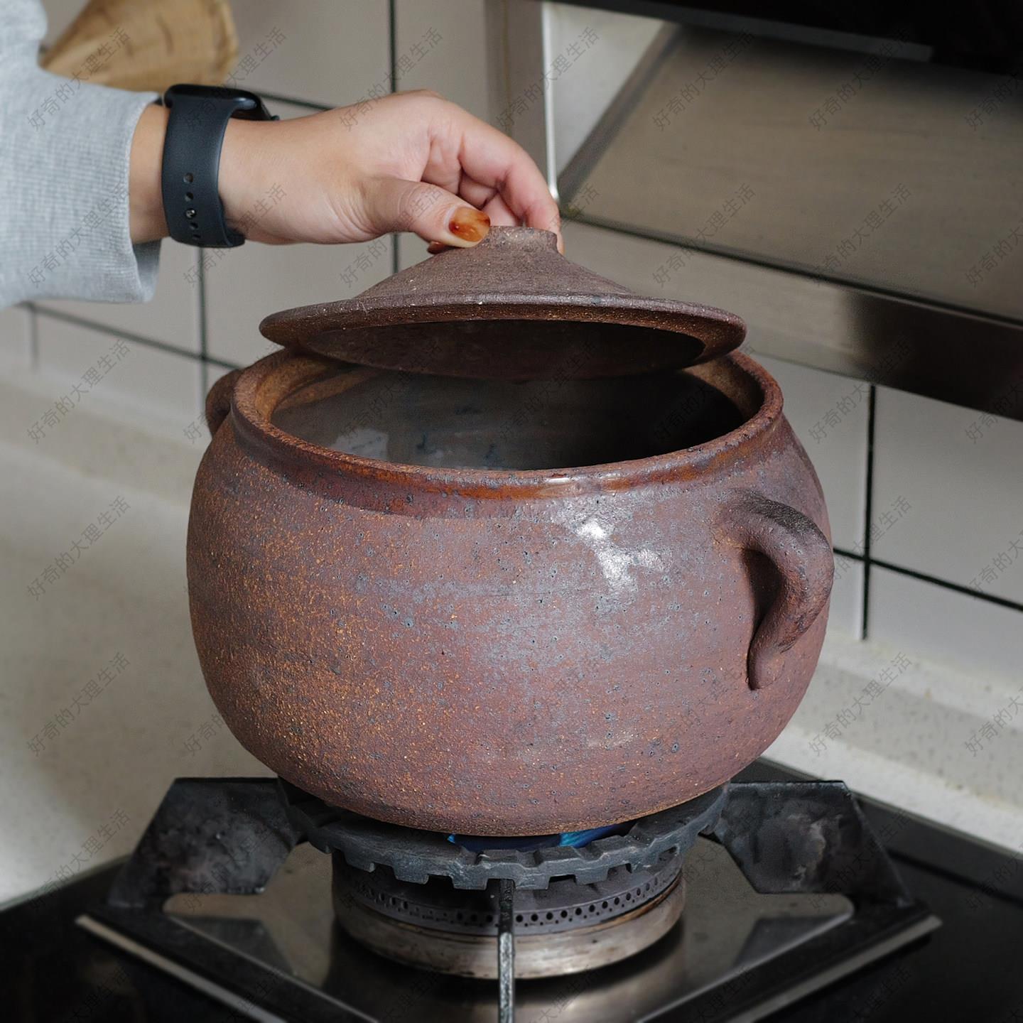 云南柴窑土陶砂锅 炖汤煲汤 煲粥粗陶土锅 手工柴窑制作锅具