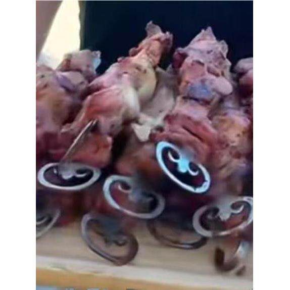 新疆馕坑烤肉签子维吾尔族特色304不锈钢挂钩子羊肉串烧针