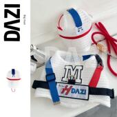 大子大子原创宠物猫狗夏天白色海风遮阳板棒球帽