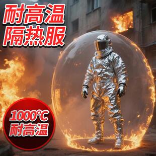 消防隔热服1000/500度防火阻燃耐高温工作服防烫衣服防护衣防火服