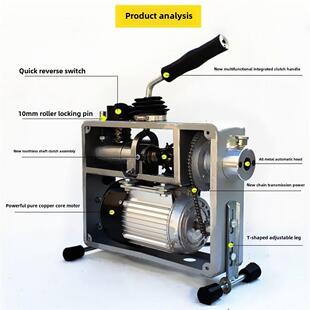 炼185型大功率2200W电动自动进料疏浚排污工具