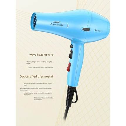 欧斯盾电吹风大功率护发发廊静音风筒家用理发店吹发器快干2400W