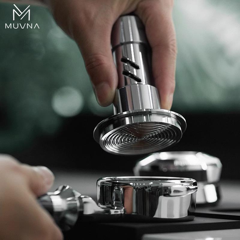 MUVNA慕威纳 意式咖啡布粉器可调节恒压铿锵冲击压粉器58mm压粉锤