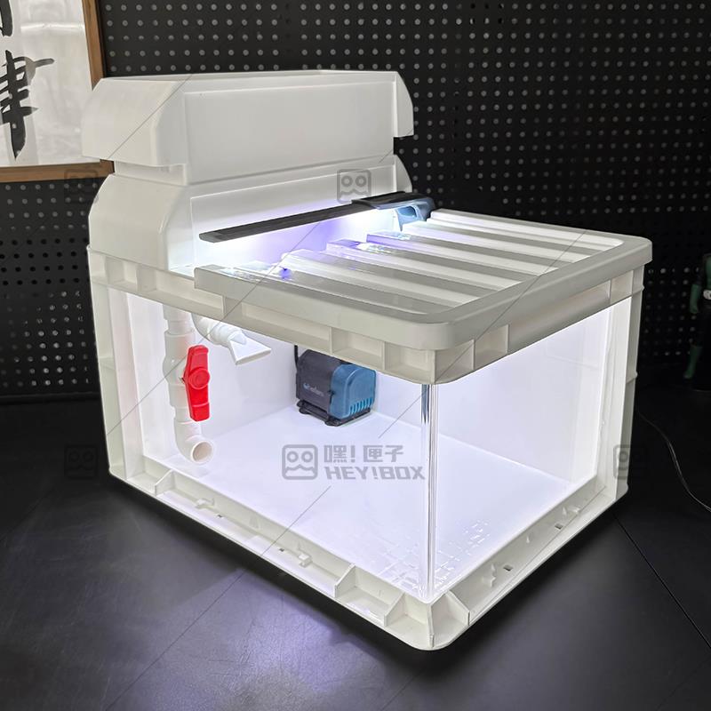 嘿匣子diy周转箱龟缸乌龟缸可视周转箱养龟专用饲养缸生态周转箱