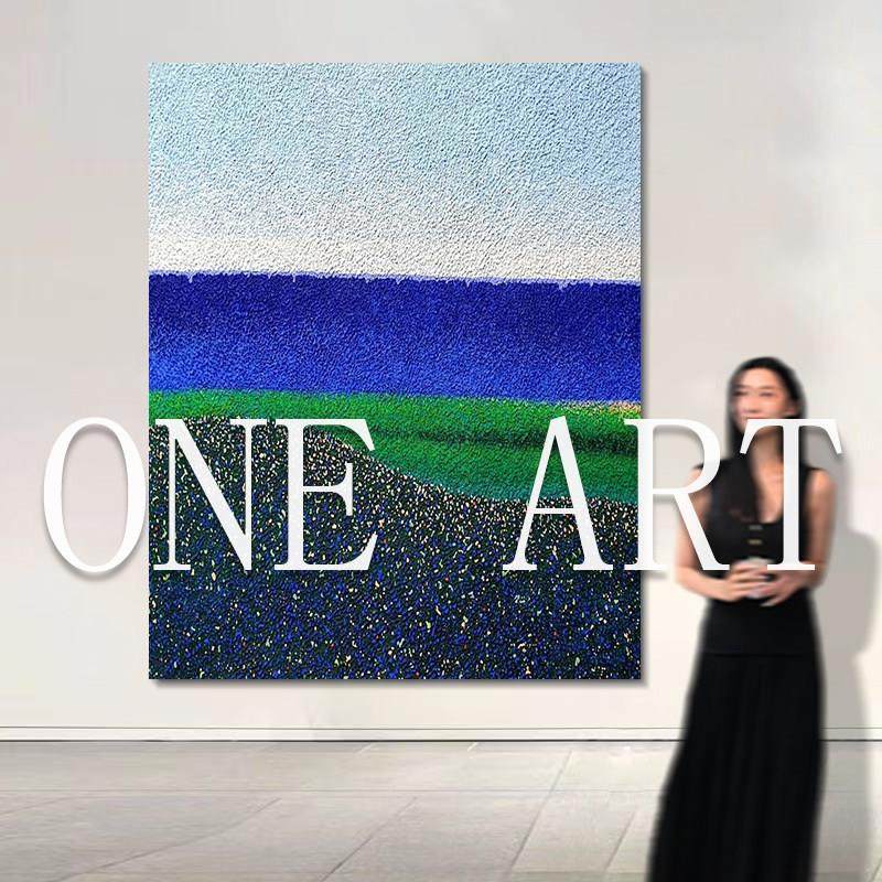 Oen Art〖星空系列〗壹舍×曾梓旋签名高级感装饰画玄关走廊挂画,家居饰品,油画,淘宝优惠券,粉丝福利购,淘宝优惠卷