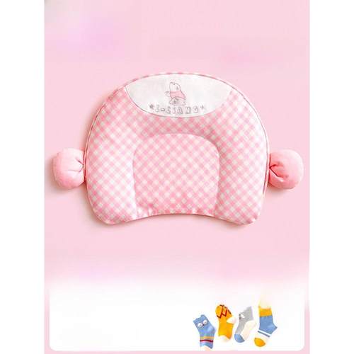 亮亮宝宝塑形枕0-1岁新生儿抗偏头痛头枕宝宝夏季透气全年通用