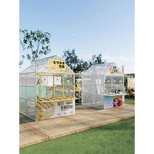 创意市集摊位架移动小屋户外景区广场夜市活动摆摊架促销台展示架