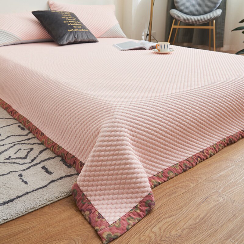 夏天3D安抚冰豆豆凉席三件套床盖夏季可水洗高档冰丝席软席子床单