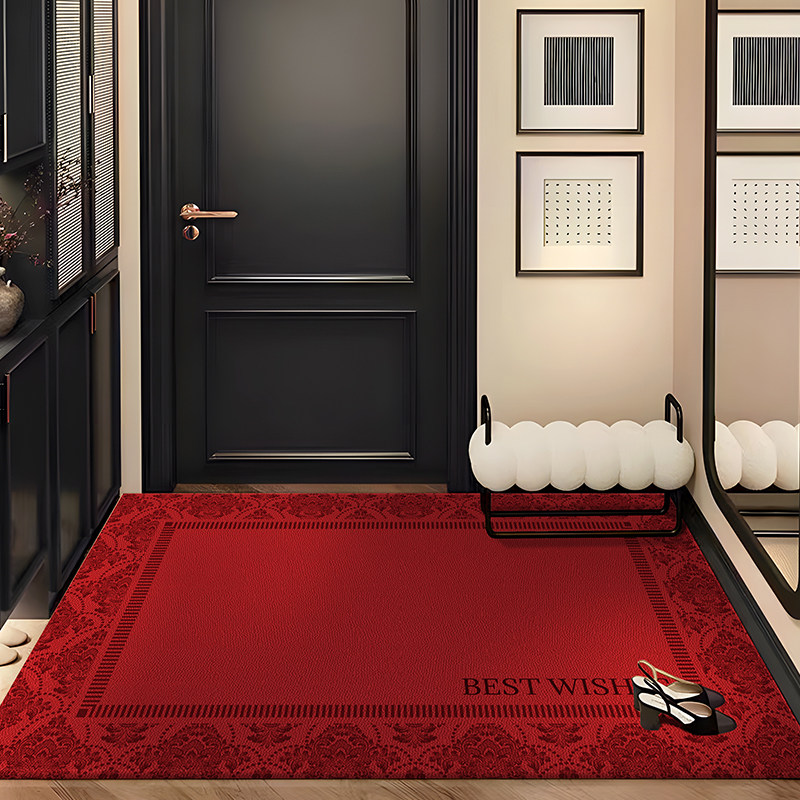 新款喜庆入户门地垫乔迁门垫门口高级红G色进门地毯脚垫可裁剪202,居家布艺,入户地垫,淘宝优惠券,粉丝福利购,淘宝优惠卷