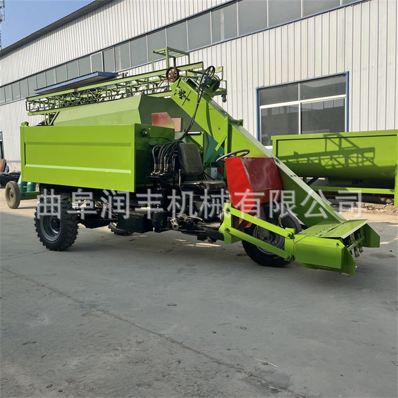 大宽度牧场四轮清l粪车 小型三轮铲粪机 电启动养殖场除粪设备