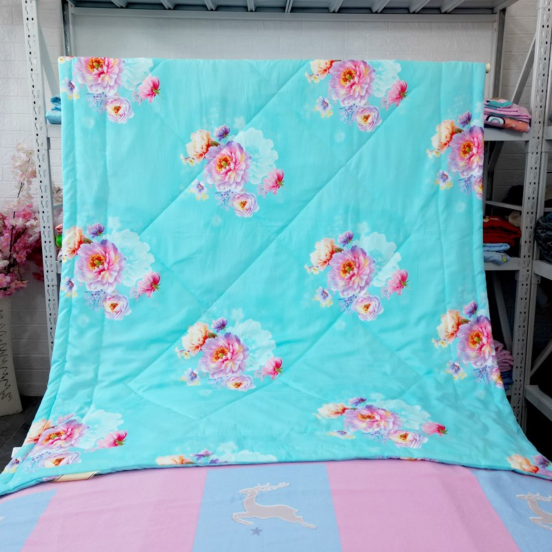 夏季棉绸夏凉被人造棉单q人双人儿童幼儿园薄被子舒香绸薄款空调