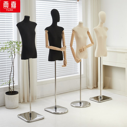 服装店扁身平胸半身人偶模特道具韩版女J装橱窗全身假人模特展示