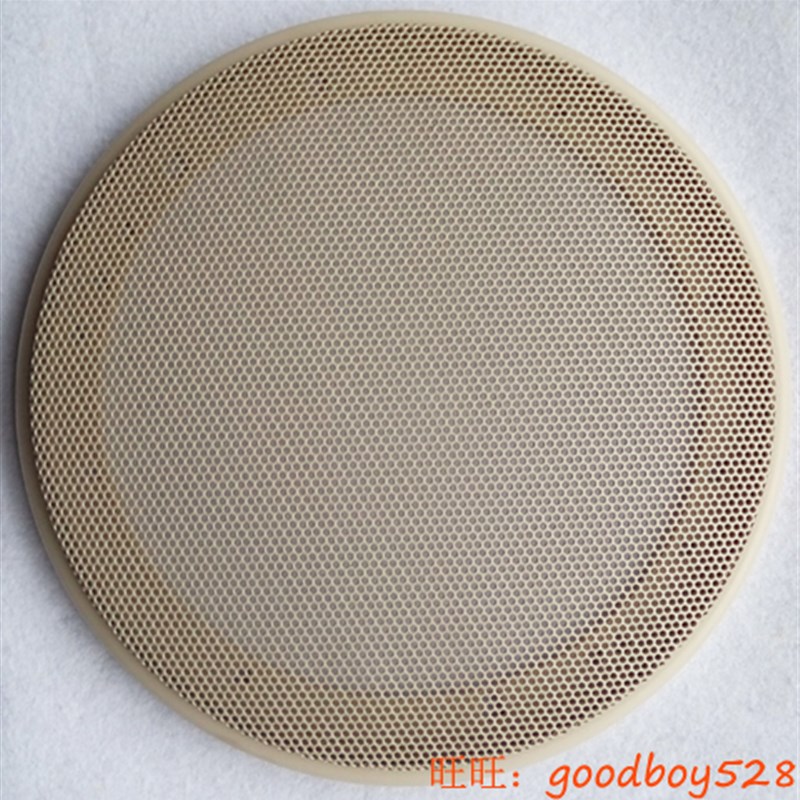 常规6.5寸汽车k喇叭网罩汽车音响改装网罩扬声器网罩 米黄色