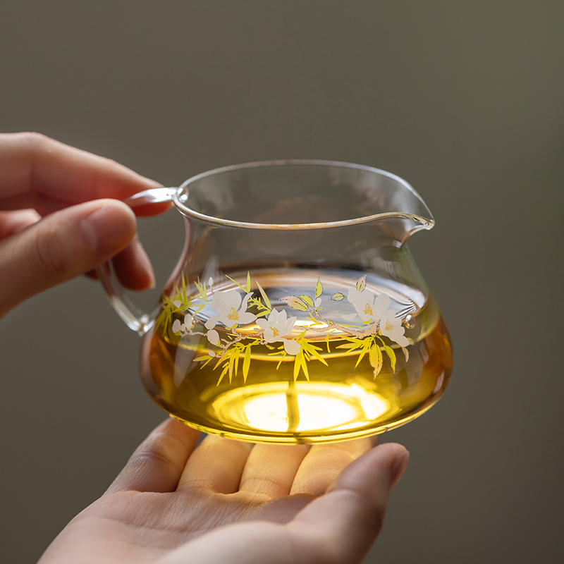 公道杯玻璃加厚耐热高档高硼硅202C4新款过滤茶海泡茶杯分茶器茶