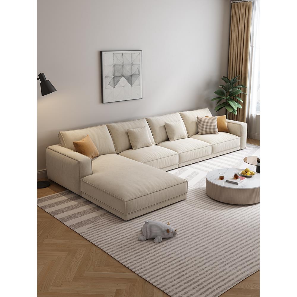 杜菲曼豆腐块防猫抓沙发政府补贴北欧客厅小户型方块贵妃布艺直排