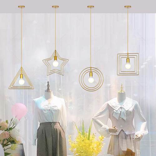 轻奢服装店橱窗灯吧台创意商用网红女装店铺装饰童装店美甲店吊灯