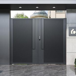 铝合金庭院门户外铝艺农村自建房院子门双开大门别墅围墙花园门楼