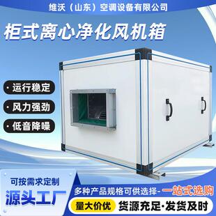 柜式空气净化风机箱初中高效粉尘过滤箱商用新风系统离心式风机箱