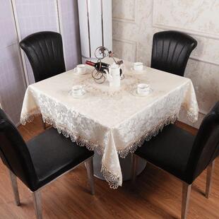方桌桌布正方形桌布家用四方老式简约欧式餐桌布八仙桌麻将桌盖布