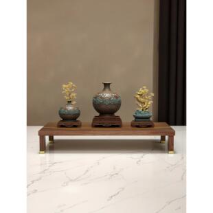 北美黑胡桃底座装饰品大型工艺品底座花瓶佛像底座奇石装饰实木