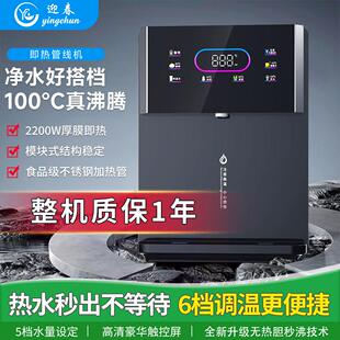 2025新款迎春管线机饮水机壁挂式家用直饮机瞬热式电加热套装瞬热