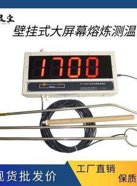 炉前钢水测温仪铸造冶炼炉前熔融金属高温测试CYY-W600大屏幕