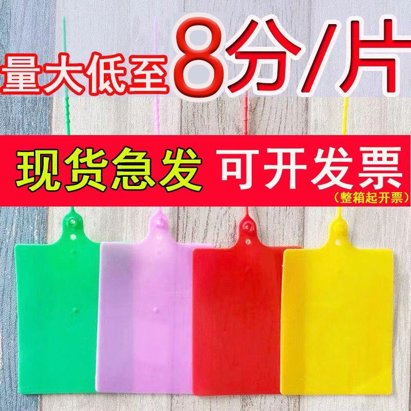 物流塑料封签一体式吊牌快递标记卡扣仓库分类识别标牌防水可书写