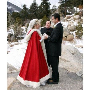 新娘婚礼披肩斗篷毛皮M修剪风雪衣斗篷活动披 经典 2020年冬季 新款