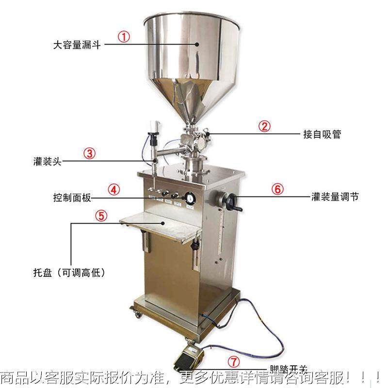 半自装动膏液灌机蜂蜜装机222米糊酱料装膏体灌饮料液体酱油罐机,办公设备/耗材/相关服务,灌装机,淘宝优惠券,粉丝福利购,淘宝优惠卷