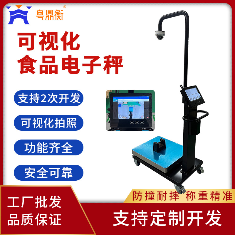 智能电子秤数据记录传输摄像头可视秤餐饮企业食堂食材验收台秤