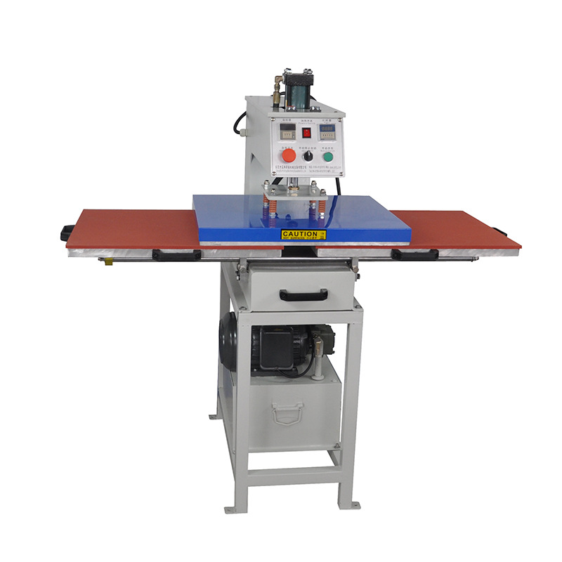 厂家直销液压气动下滑式双工位烫画机40x60 60*80可定制 T恤图案