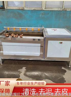辊去皮清自洗毛机 冬瓜 动清洗TGU机 鲜芋头毛刷去皮清洗机创业型
