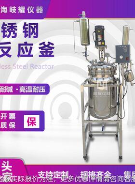 实验室不锈钢反应釜智能数显应高低温套循环夹釜蒸馏提合CJFD纯成