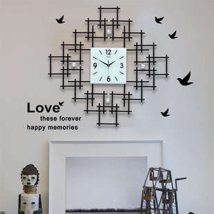 静音卧室装 饰家用时钟客厅创意z大气石英北欧挂电子艺术客厅钟表